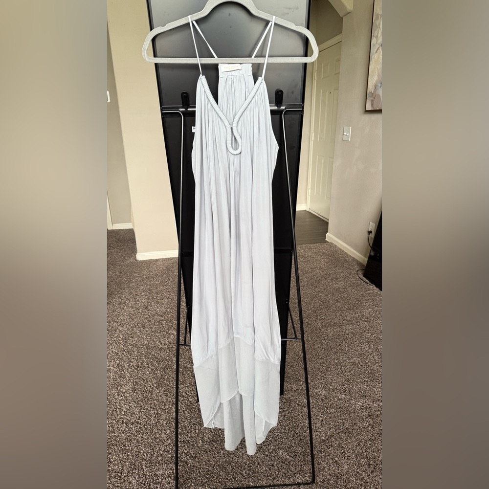 Ramy Brook Soft Gray High Low Dress
